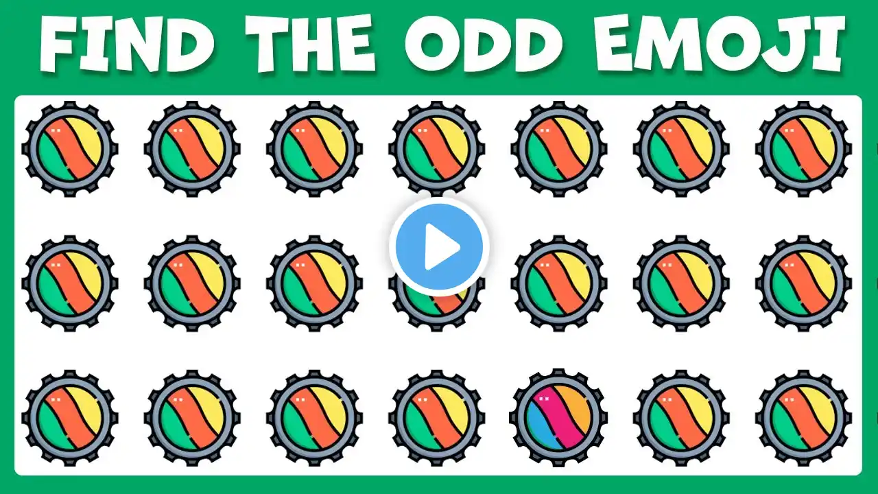 HOW SHARP ARE YOUR EYES #6 l Find The Odd Emoji l Emoji Puzzle | Spot the Difference