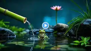 Village Night ASMR: Frogs and Crickets Symphony for Stress-Free Rest