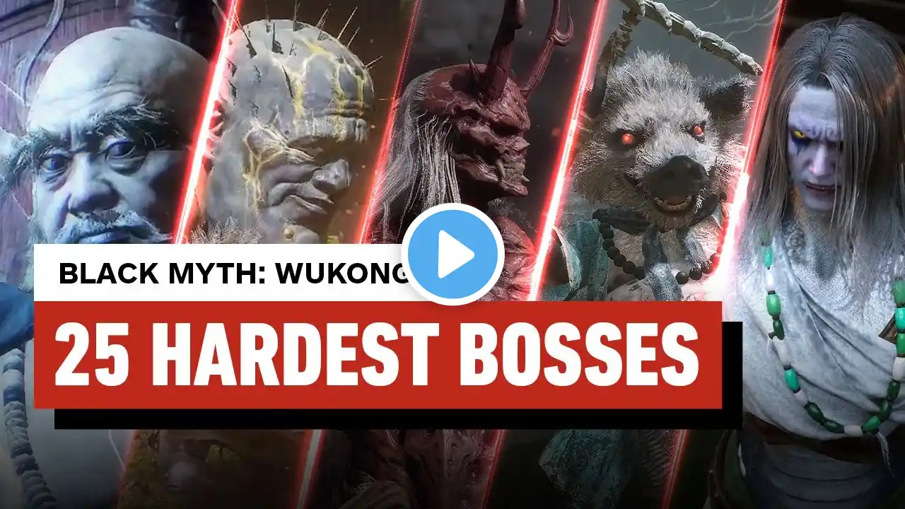 Top 25 Hardest Bosses in Black Myth: Wukong