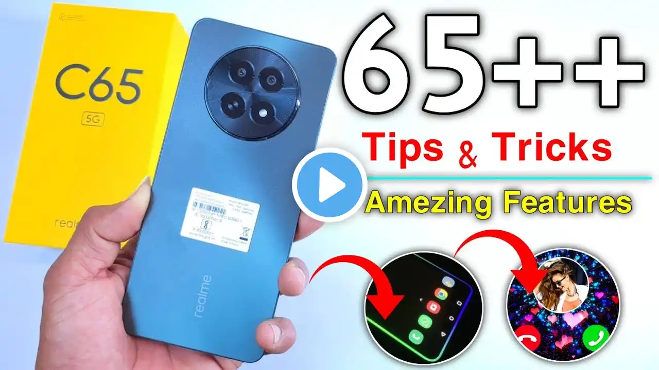 Realme C65 5g Tips And Tricks/Realme C65 Hidden Features/Top 65 ++