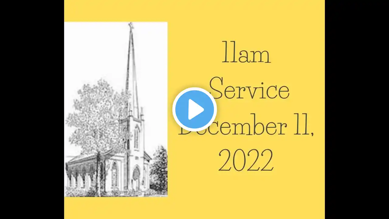 St. Paul's Lutheran Church, Wilmington, N.C., 11am service, December 11, 2022.