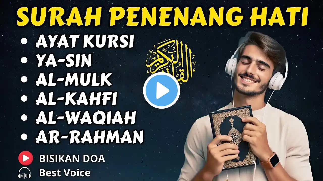 Live❗Murottal Surah Merdu  Penenang Hati dan Fikiran, Yasin, Al Mulk, Al Kahfi, Al Waqiah, Ar Rahman