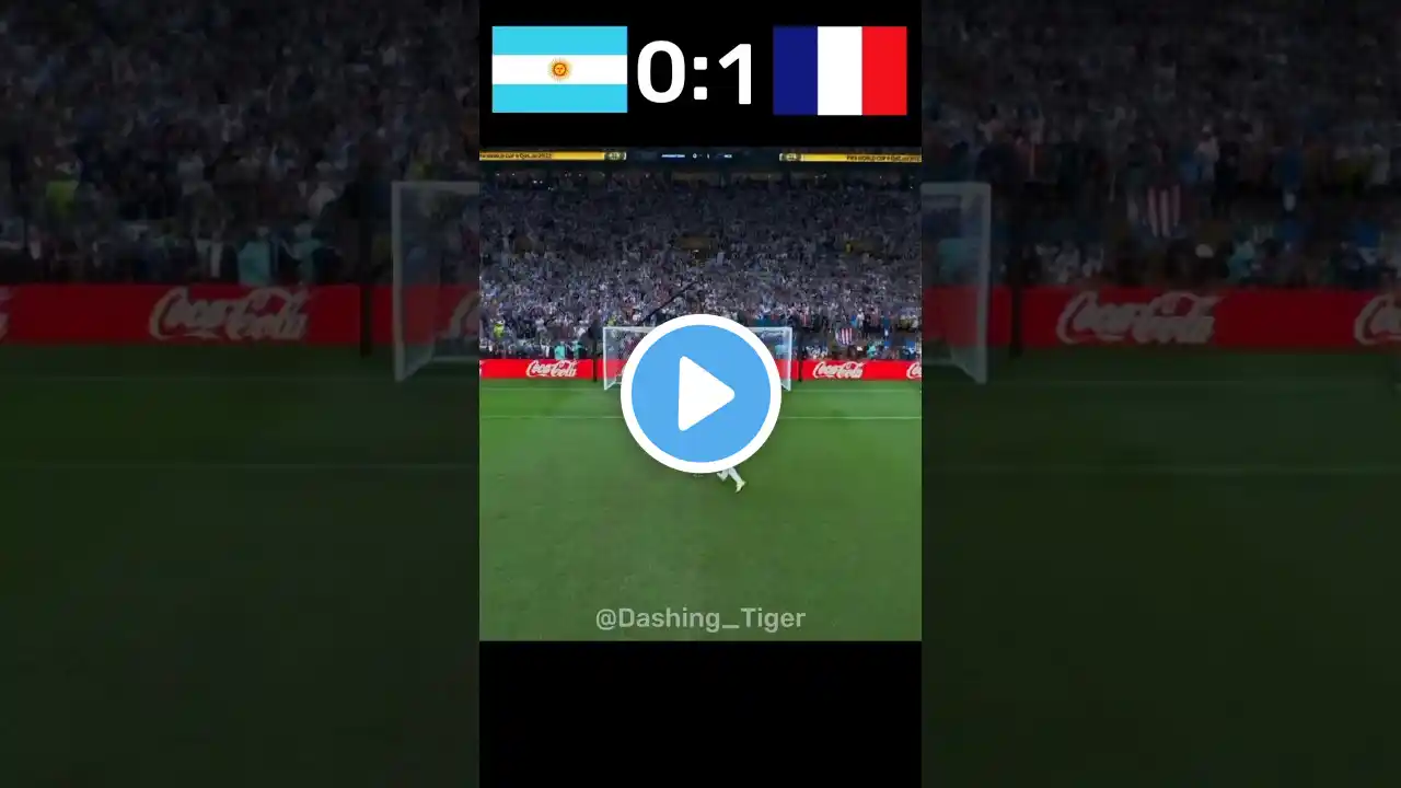 Argentina vs. France Final Match Penalties Highlights | Qatar Fifa World Cup 2022 🔥🇦🇷🇫🇷 #shorts