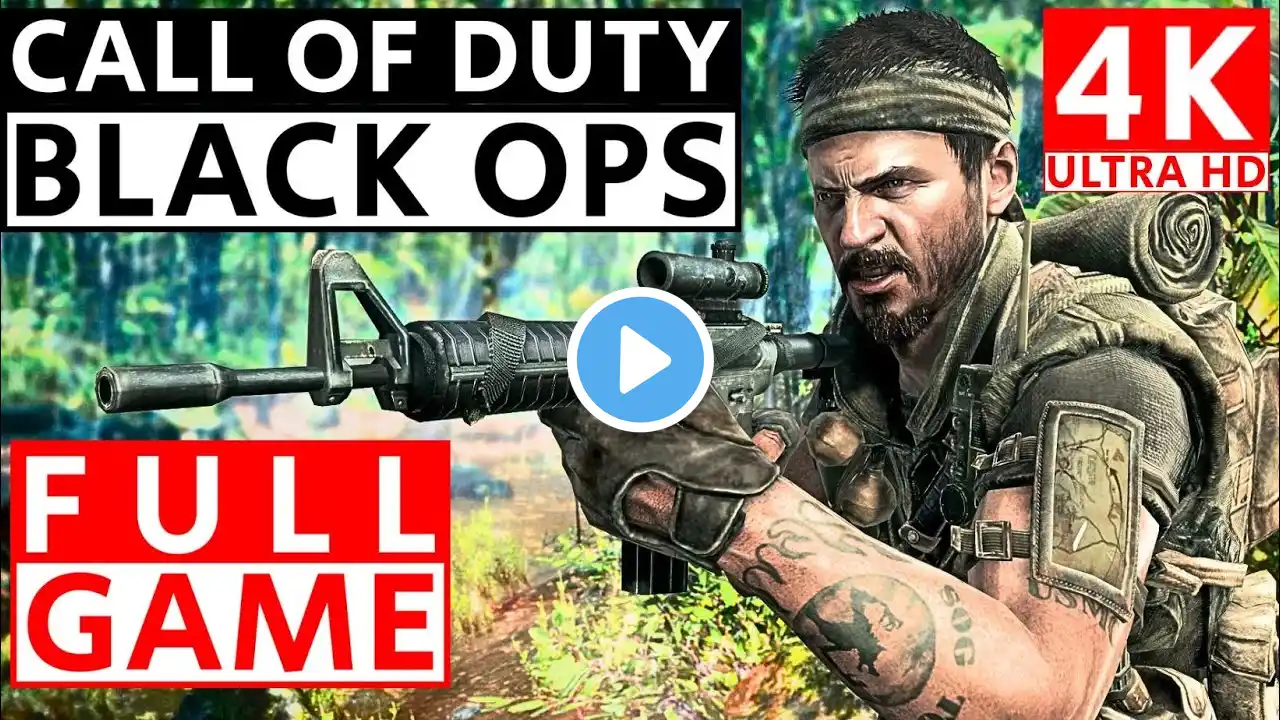 Call of Duty Black OPS Full Campaign Gameplay Walkthrough No Commentary 4K UHD #cod #blackops