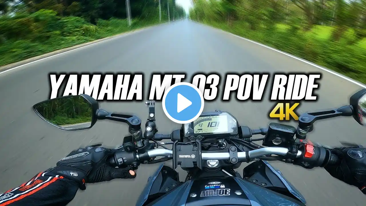 YAMAHA MT-03 RAW POV RIDE [4K] | ‪@itsmojoe‬