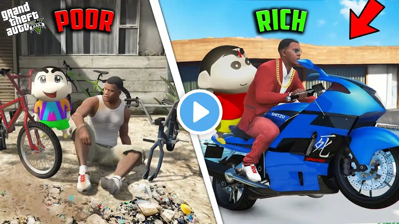 Franklin And Shinchan Finally Change Their Worst Life To Best Life IN Gta 5 InTelugu | #gta5