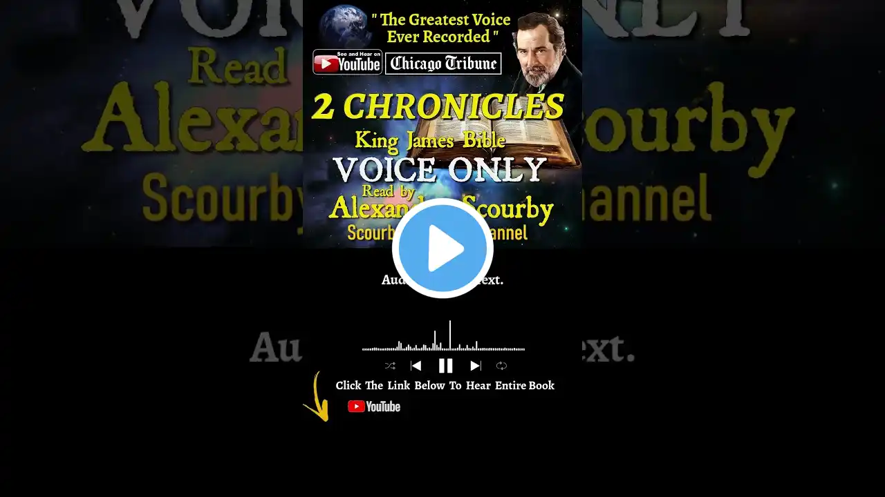 14~Book of 2 Chronicles Short | By Scourby | VOICE ONLY | God is Spirit, Truth & Love #youtubeshorts