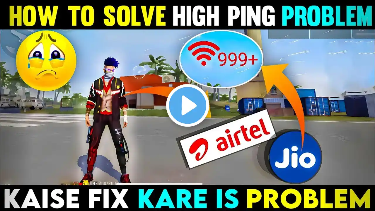 How To Solve High Ping Problem In Free Fire Max | Free Fire High Ping Problem | Free Fire Ping Probl