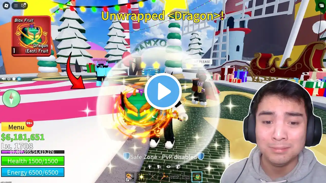 MY LUCKIEST CHRISTMAS UPDATE DAY EVER IN BLOX FRUITS..! 🎁