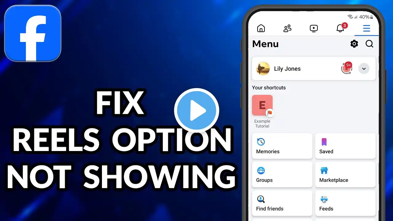 How To Fix Facebook Reels Option Not Showing Problem