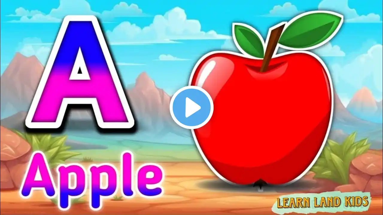 Phonics Song with TWO Words - A For Apple - ABC Alphabet Songs with Sounds for Children - Alphabets