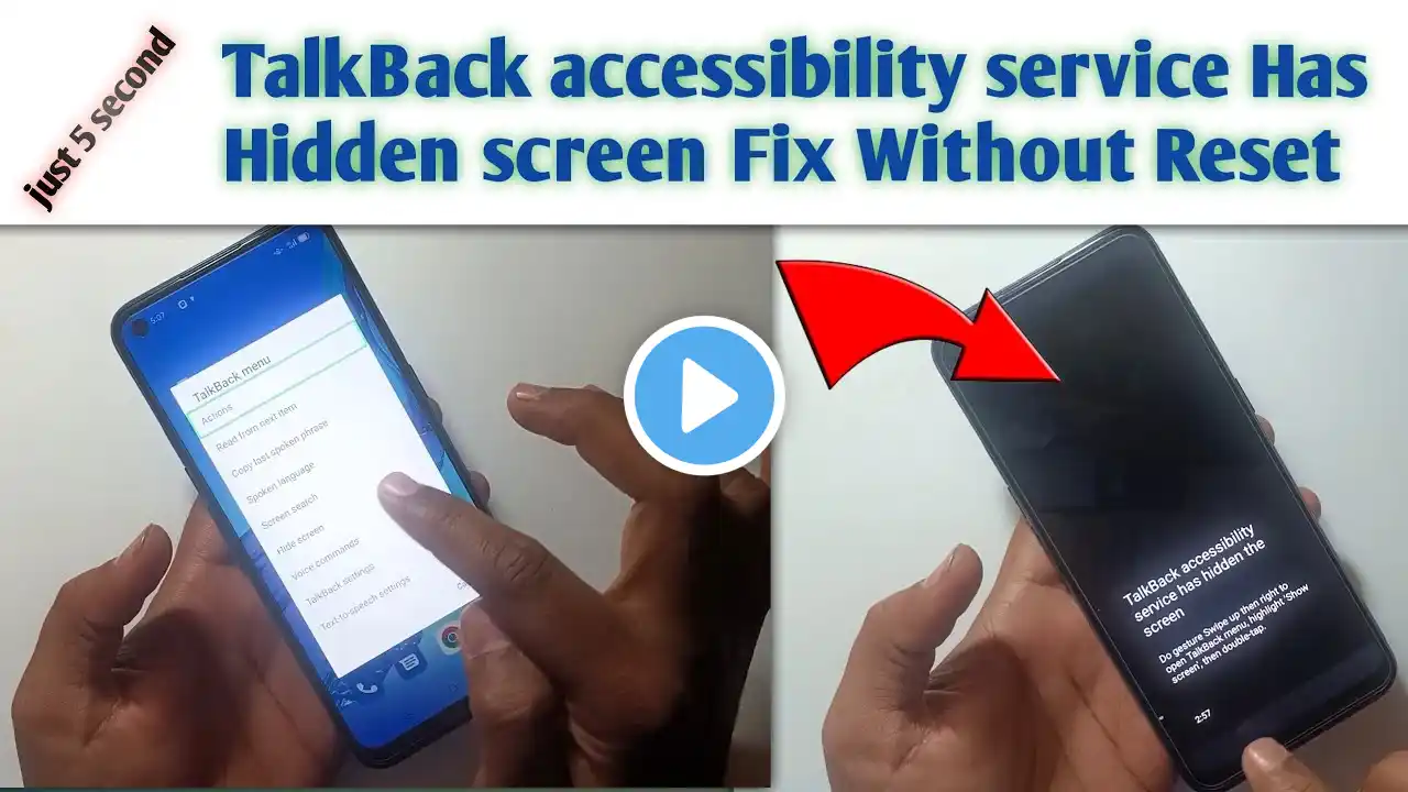 oppo,vivo Talkback accessibility service has hidden the screen fix without Reset | Sunrise Gsm