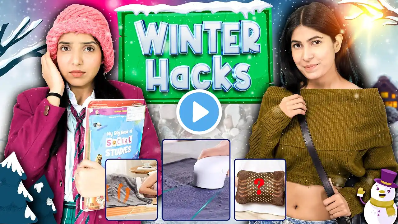 Winter Hacks - School vs Home | Rich vs Normal Family | Anaysa