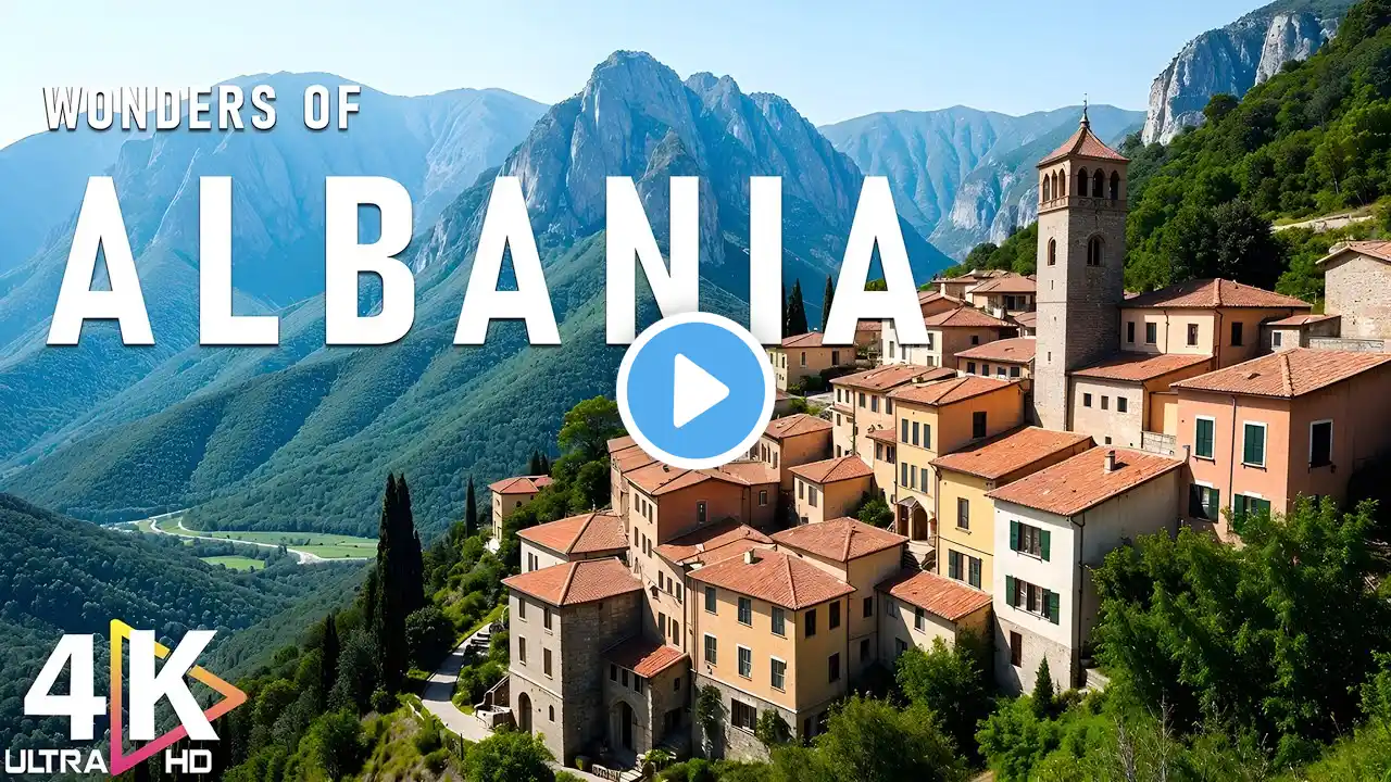 Amazing Places to Visit in Albania 4K - Relaxing music with beautiful nature videos - VIDEO 4K UHD