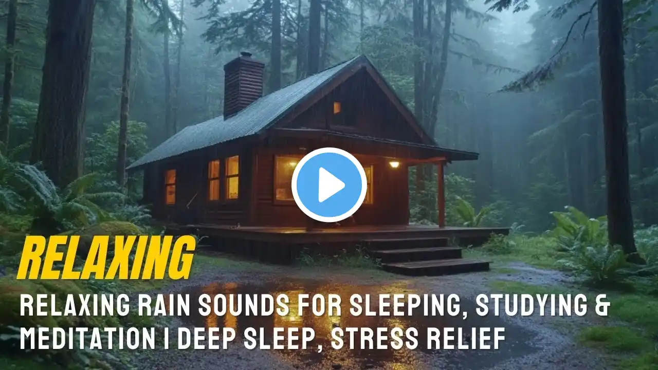 Relaxing Rain Sounds for Sleeping, Studying & Meditation | Deep Sleep, Stress Relief (Part 3)