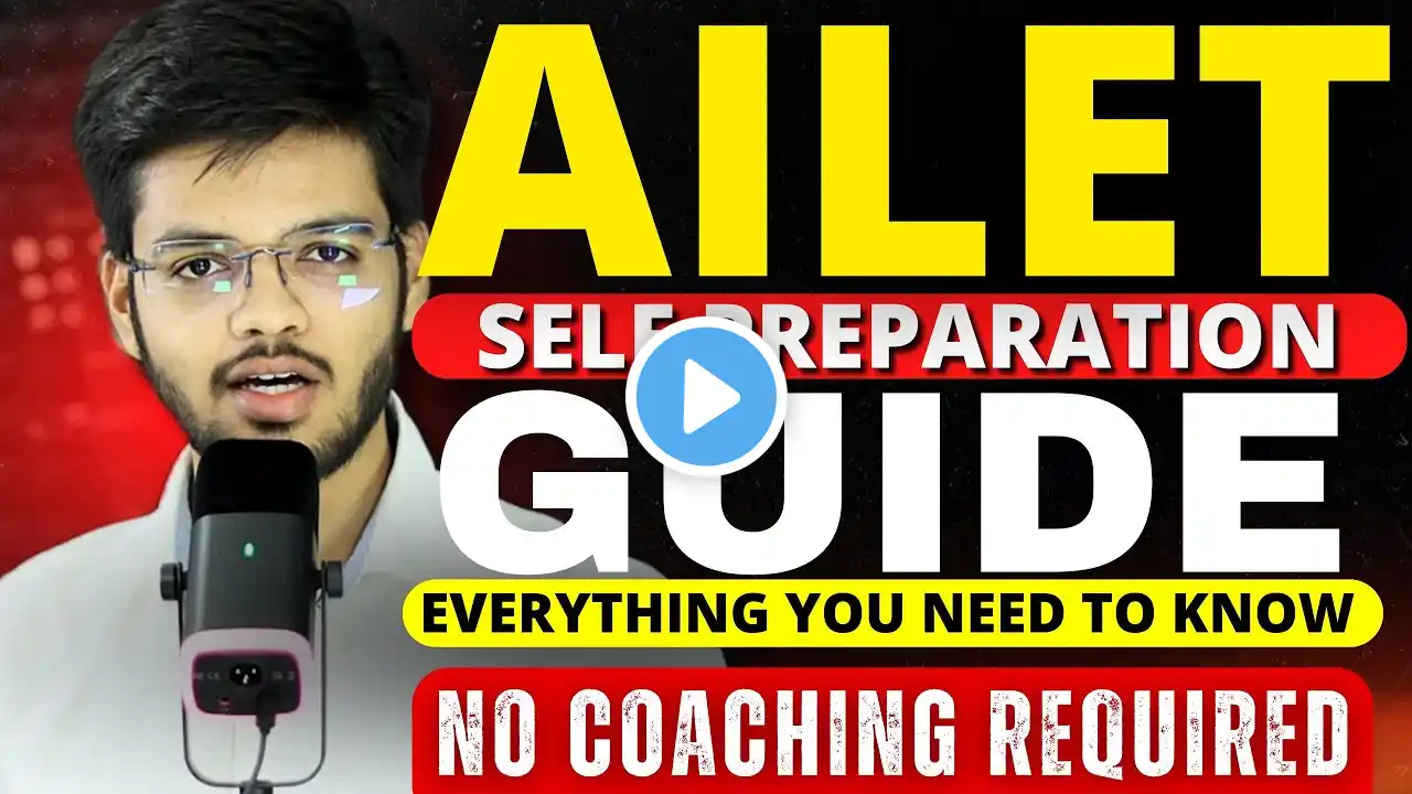 AILET Self Study Guide | Crack AILET Without Coaching | AILET 2025 Exam Preparation Abhyuday Pandey