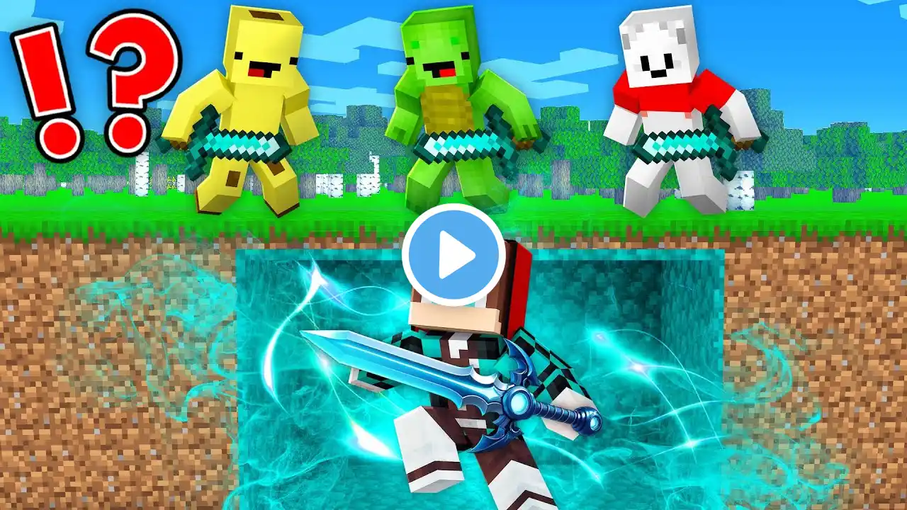 ANIME GOD Speedrunner vs Hunters : JJ vs Mikey, Banana Kid and Carrie in Minecraft Maizen!