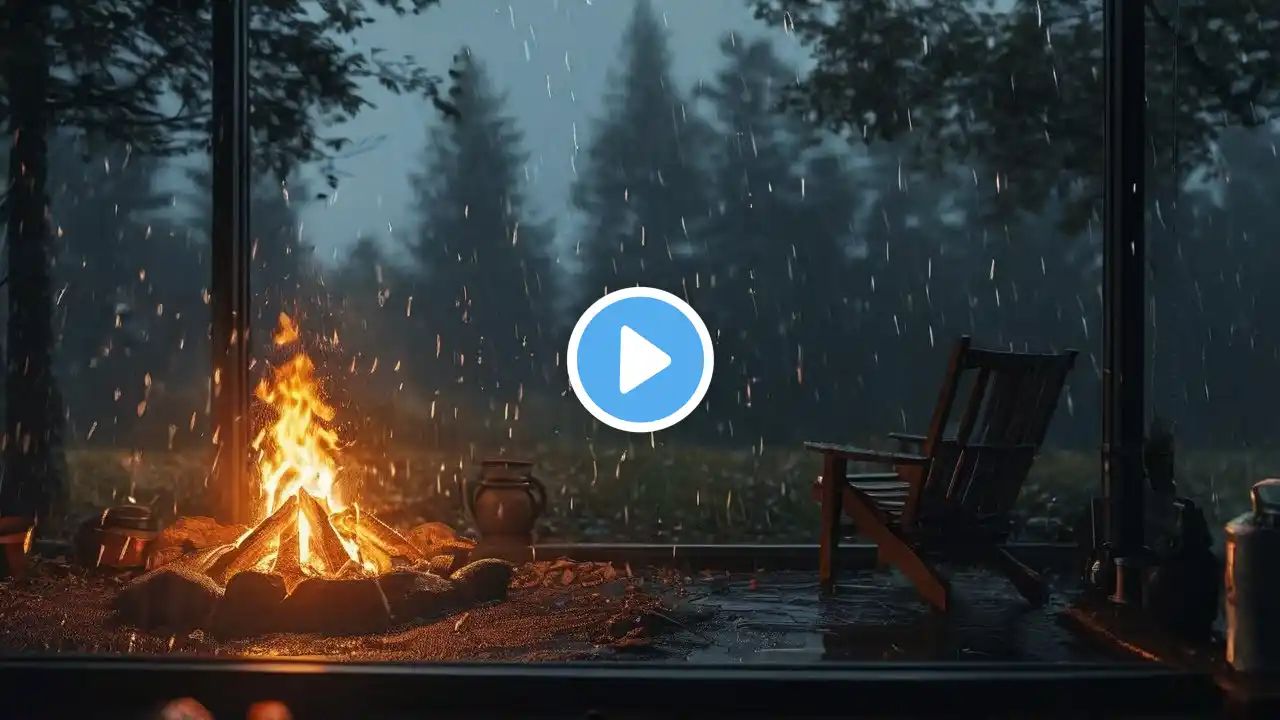 Deep Sleep Ambience: Cozy Car with Heavy Rain & Thunder to Instant Insomnia Cure, Relax, Quick Sleep