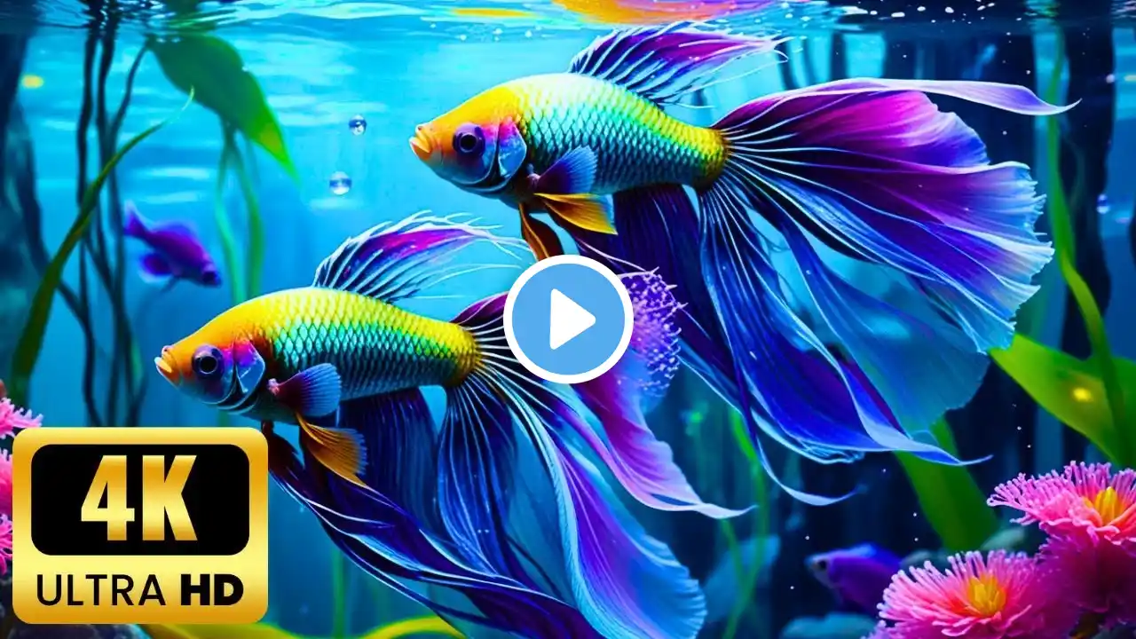 24 Hours of Beautiful Coral Reef Fish 4K (Ultra HD) – Relaxing Ocean Fish with Soothing Music"