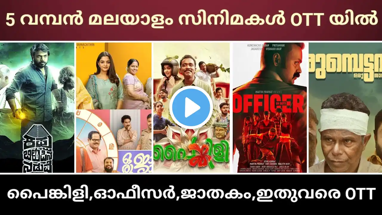 NEW MALAYALAM MOVIE OTT RELEASE | OFFICER ON DUTY, PAINKILI CONFIRMED OTT RELEASE DATE |HUNT OTT