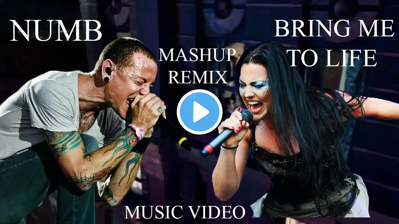 Linkin Park & Evanescence - Numb Life (Official Video) - Mashup Numb & Bring Me To Life