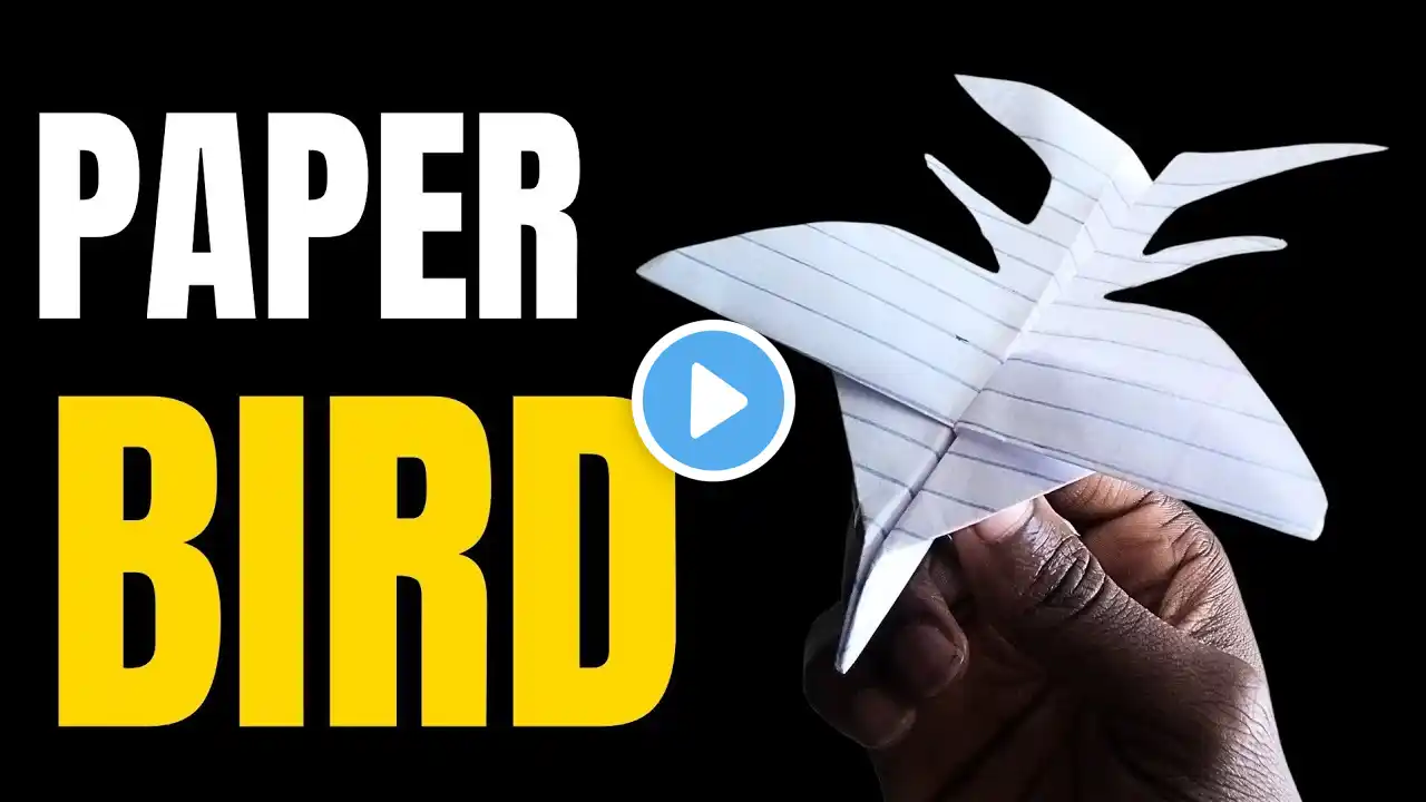 How to Make a Paper Plane Fly Like a Bird | Best Flying Paper Airplane