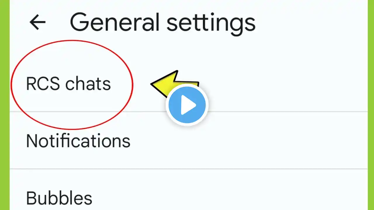Google Messages | RCS Chat Settings in Oneplus Mobile