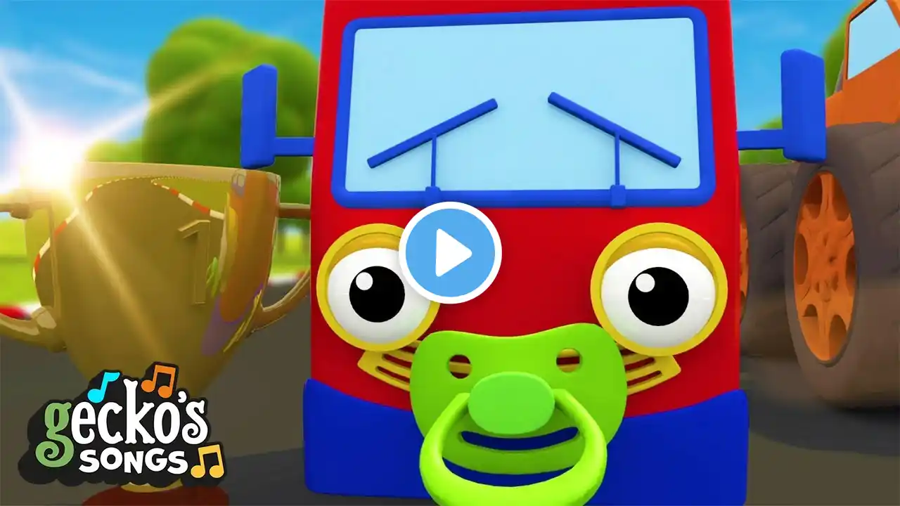 Baby Truck at Gecko's Garage | Sing Along Songs for Kids | Moonbug Kids Karaoke Time | #shorts