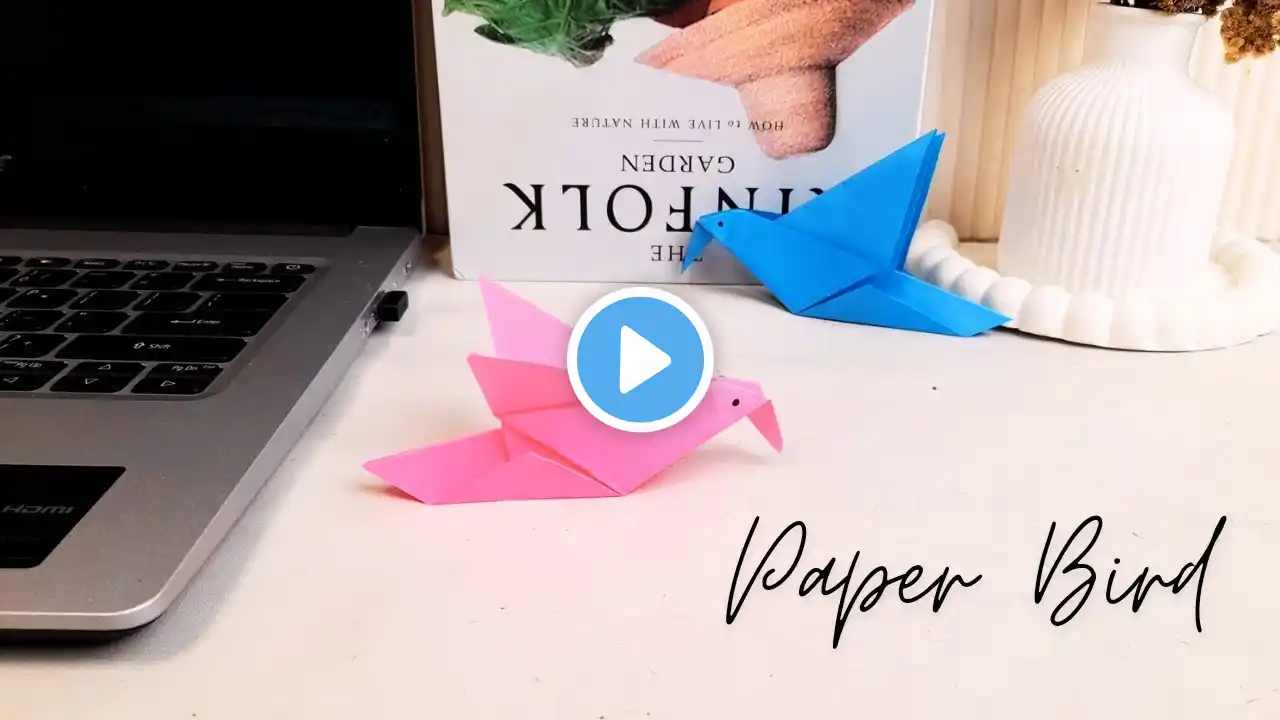 Origami paper bird | easy origami hummingbird | how to fold origami bird | membuat origami burung