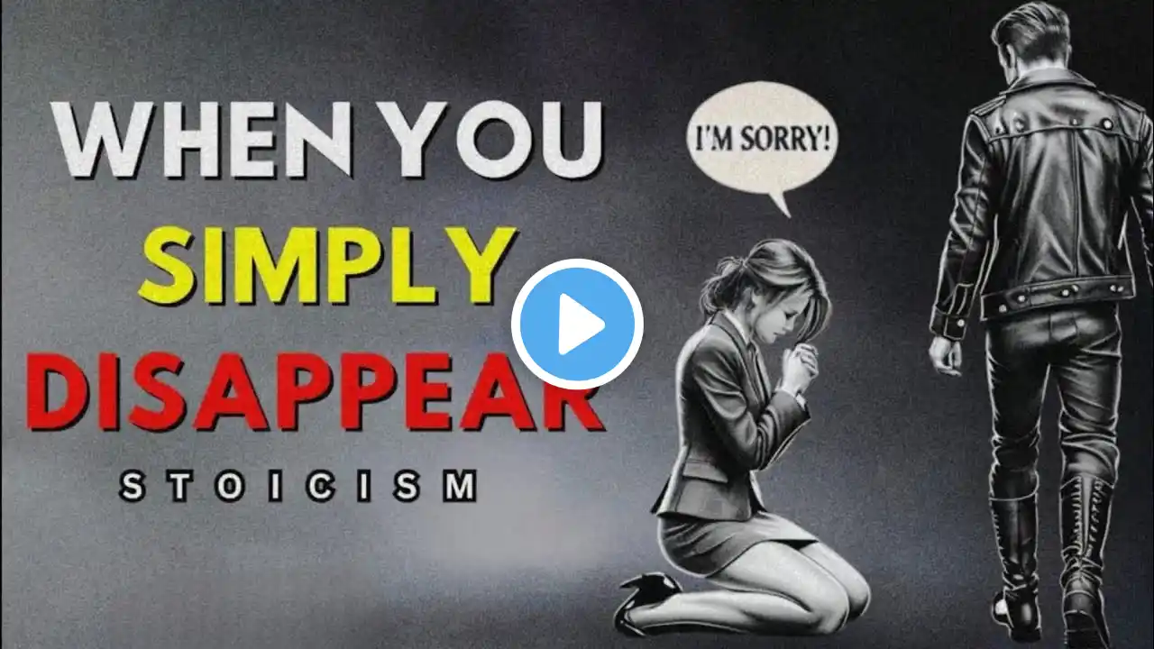 10 THINGS THEY FEEL WHEN YOU SIMPLY DISAPPEAR | STOIC !