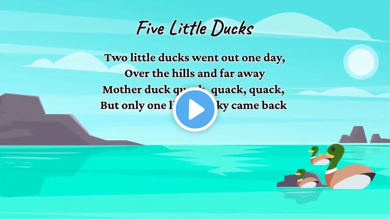 Five Little Ducks - Nursery Rhymes | Laughing Lollipops