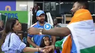 Hardik Pandey Heart Winning Gesture To Emotional Ritika Sharma After India Win Final | IND vs NZ CT