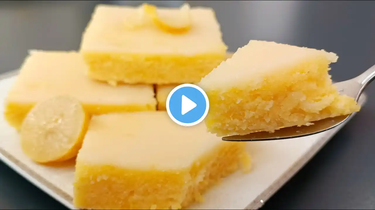 lemon brownies: New Year's dessert!Everyone is looking for this recipe!no condensed milk,no gelatin!