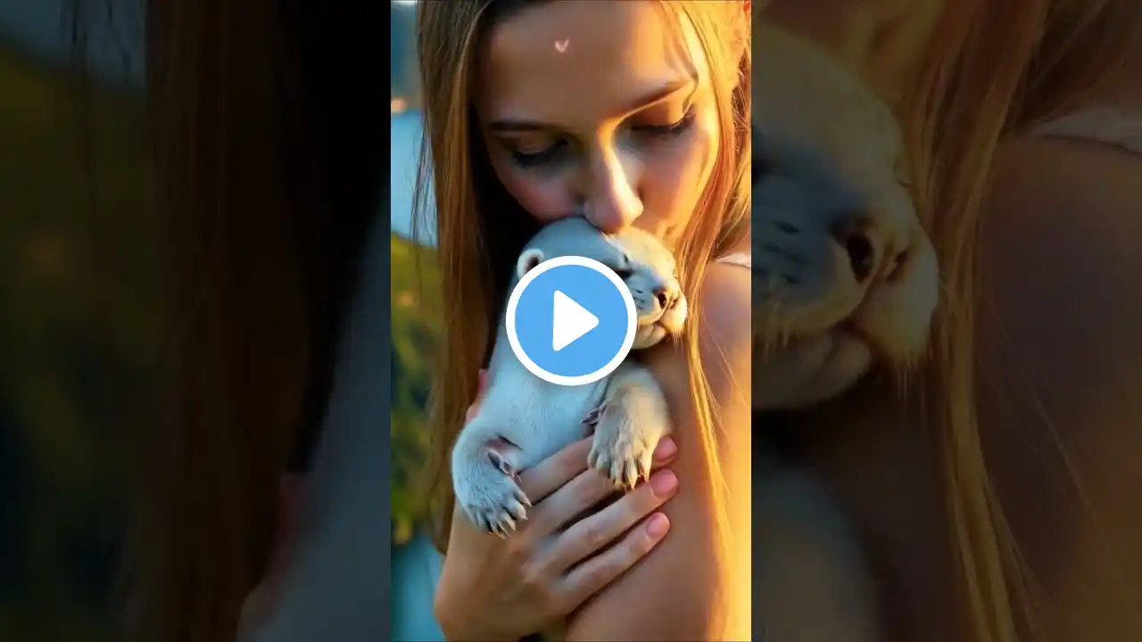 This Otterβs Love Is Just TOO Much! π¦¦π#PureLove #Wholesome #AnimalLover