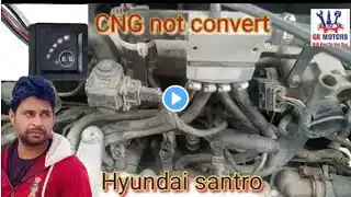 CNG not convert problem Hyundai santro #cng#cngnotconvertproblem#hyundai#santrocngnotconvert#cngkit#