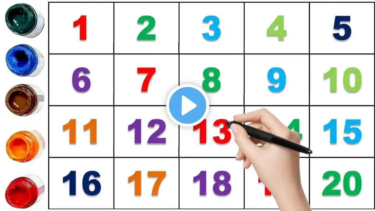 Counting 1 to 20: Learn & Play with Numbers | 1 से 20 तक गिनती | 123 Number Song | Part - 7