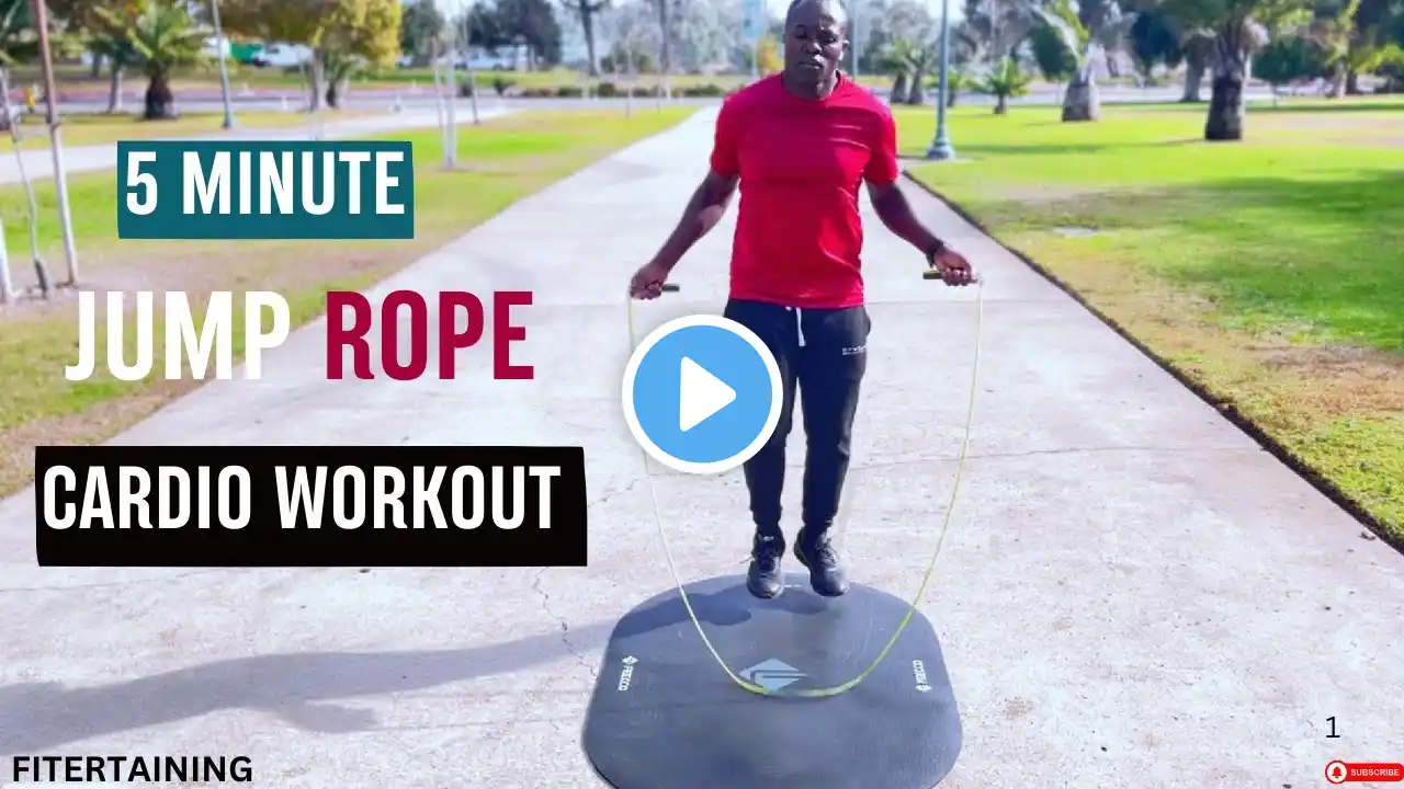 5-MINUTE JUMP ROPE WORKOUT: QUICK & EFFECTIVE FAT-BURNING ROUTINE #fitertaining