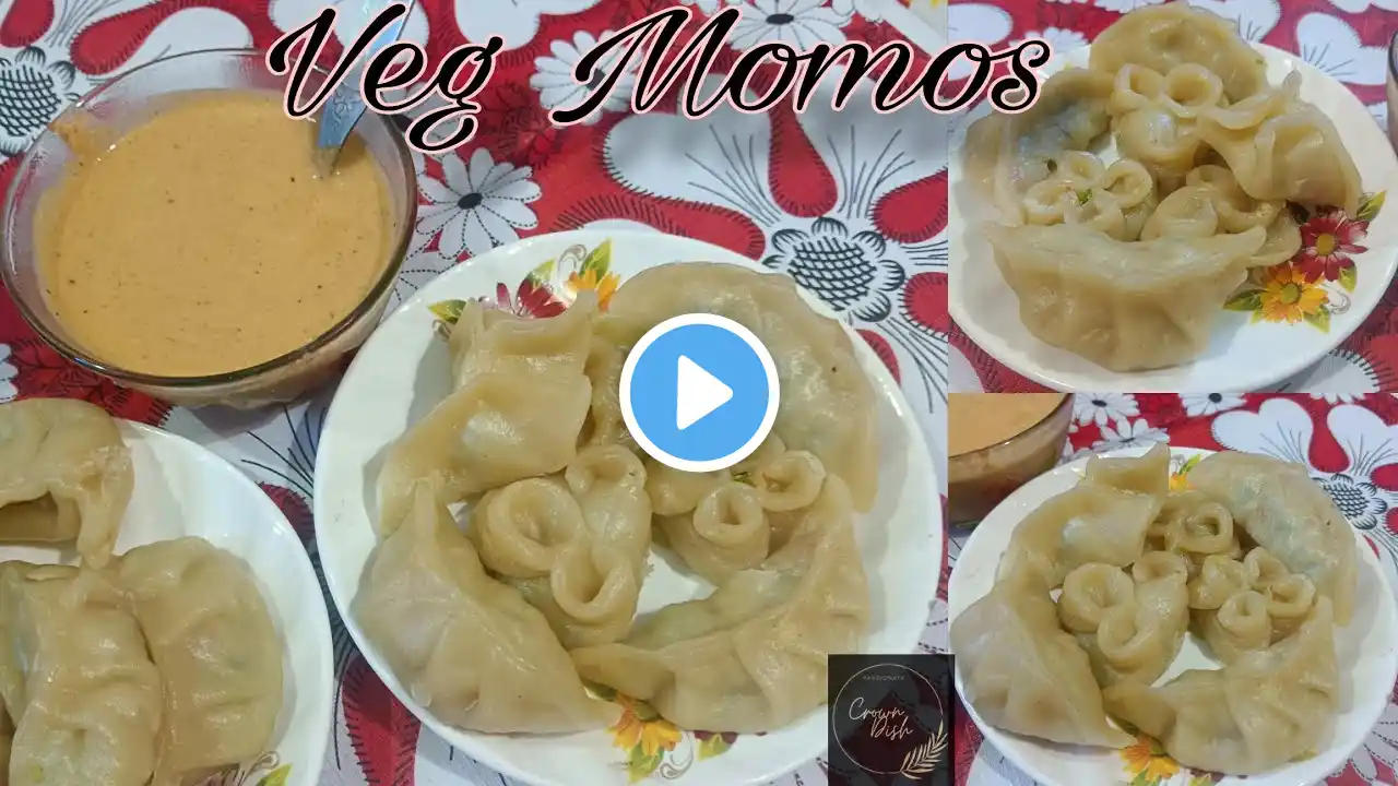 Steamed Veg Momos recipe/Healthy momos at home😋with so many ways to fold 😘