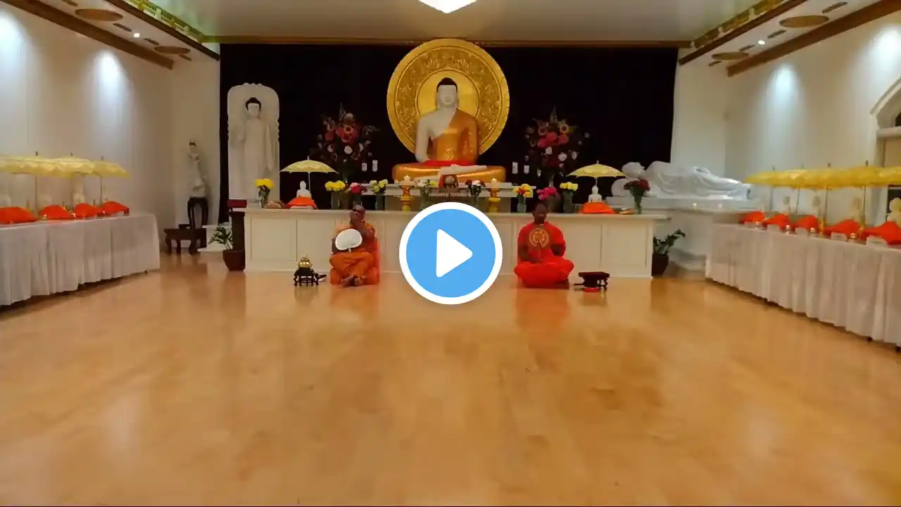 Blessing Time Lankarama Buddhist Temple