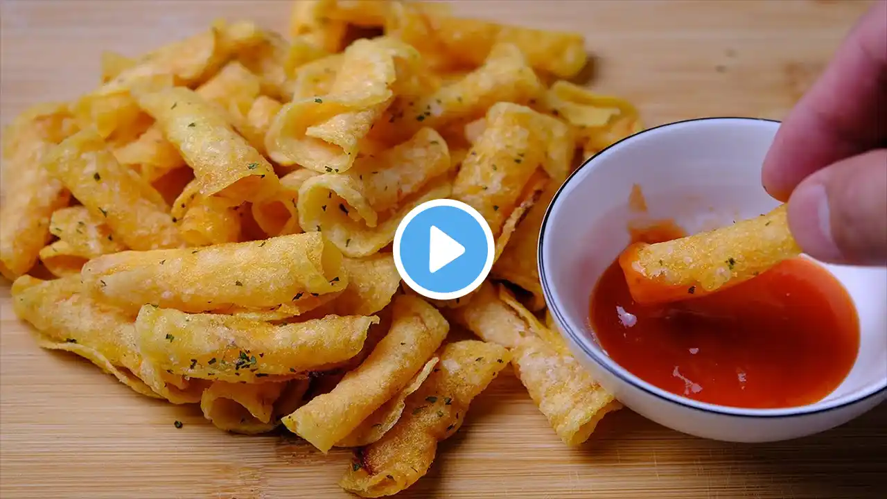 3 Ingredients | Potato Snacks, Potato Roll Chips | Crispy Fried Potatoes