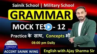 Sainik School English Grammar | Class 6 & 9 | English Grammar for Sainik School Class 9 | AISSEE