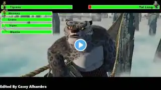 Furious Five vs. Tai Lung with healthbars (Birthday Special)