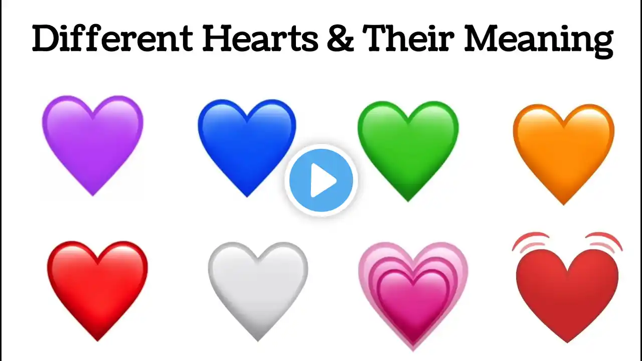 Heart Emoji Meaning in English | Love Emoji Meanings And Uses | WhatsApp Heart Emoji