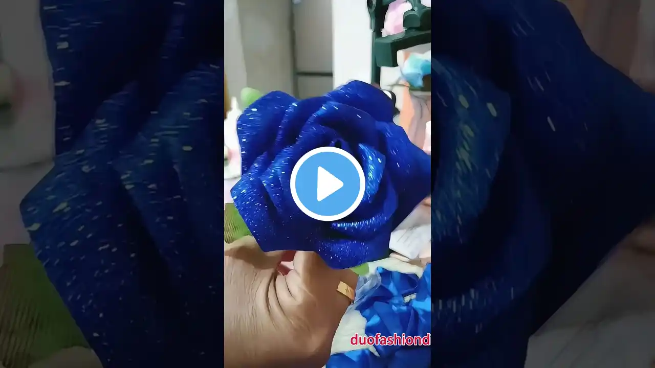 DIY ribbon rose flower gift#diy #flowers #gift#craft #handmadegifts #rose #diycrafts #ribbon #diy