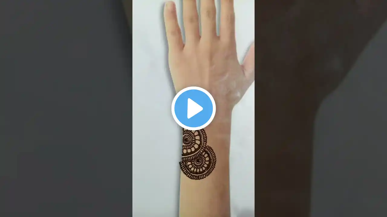 simple back hand Mehndi Design @Jora's creative & fashion
