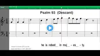 R&A Psalm, Our Lord Jesus Christ, King Of The Universe, Psalm 93, Descant