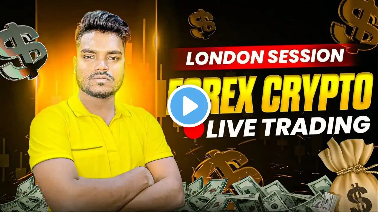 LIVE FOREX & CRYPTO TRADING |LONDON SESSION |HINDI| DAY 47| MAR 17|TRADINGBROSSS