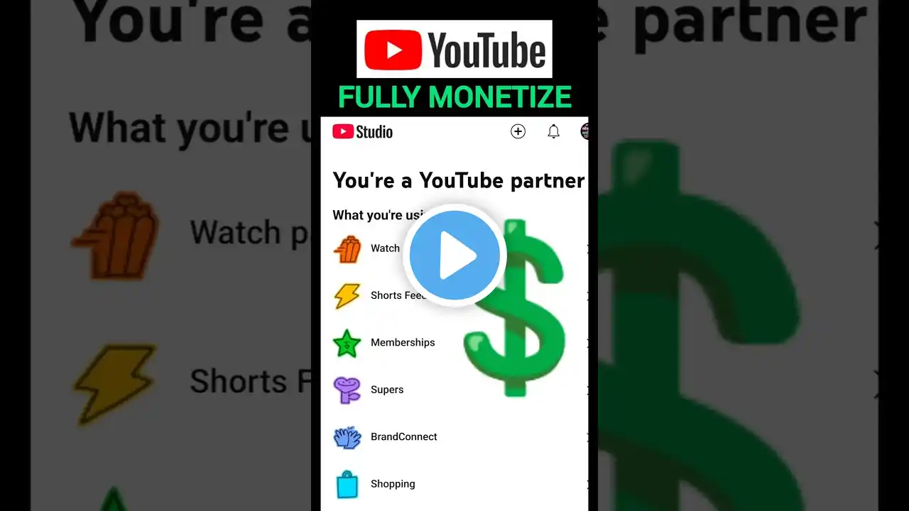 youtube partner program | channel fully monetize💲 #short #trending #monetization #shorts #ytshort