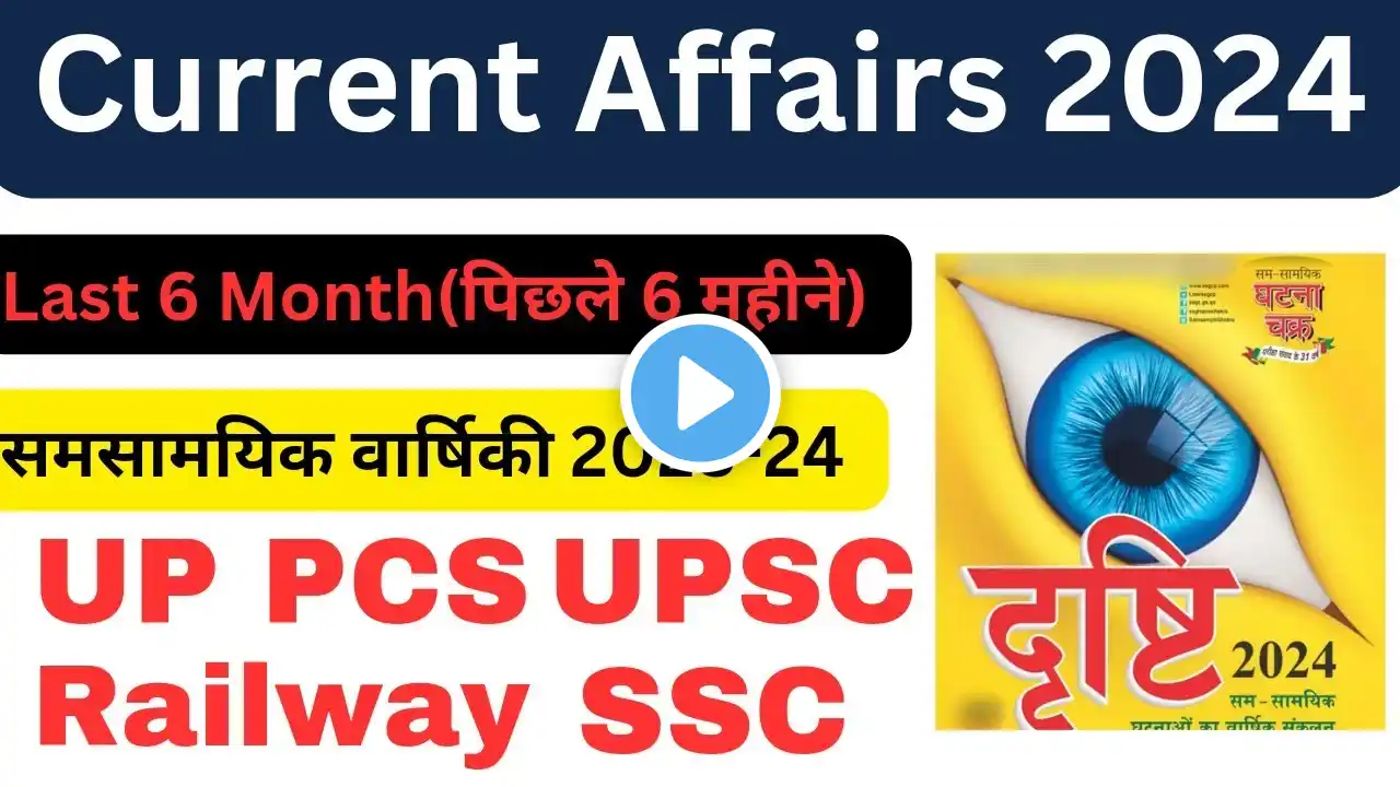 Last 6 Month Current Affairs 2024 | August 2023 to January 2024 Current Affairs Important Question