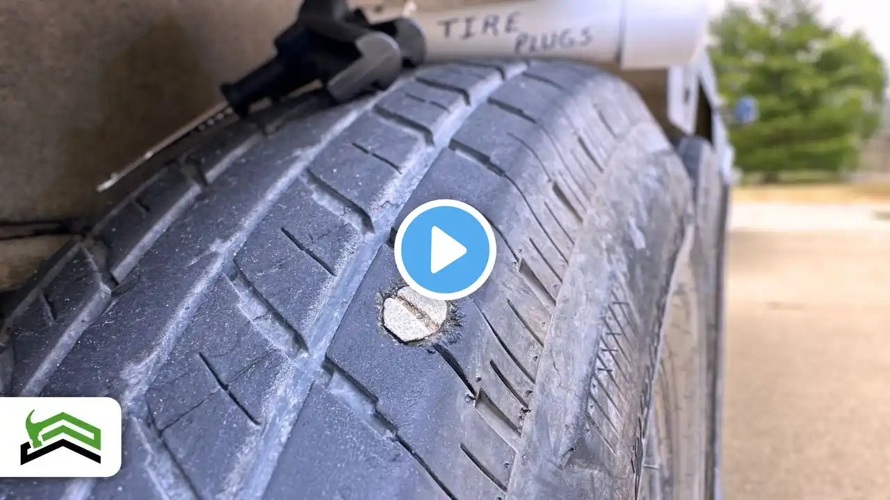 Never Fear Flat Tires Again: Easy Tire Repair for Screw/Nail Punctures